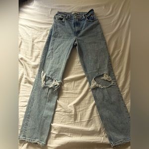 Abercrombie & Fitch Curve Love Straight Jeans
